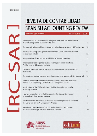 Special fast track Revista de Contabilidad-Spanish Accounting Review